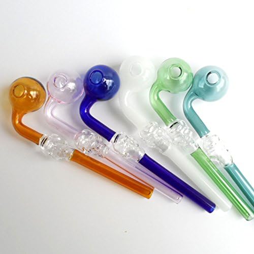 MKFUN Handcrafted Stained Glass items, Oil Burners, 5.51" 5pcs/10pcs Random Color (10)