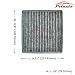 POTAUTO MAP 1065C (CF11809) Activated Carbon Car Cabin Air Filter Replacement for CADILLAC ESCALADE ESV, CHEVROLET SILVERADO 1500 2500 3500 SUBURBAN TAHOE, GMC SIERRA 1500 2500 3500 YUKON XL