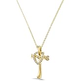Heracantha Gold Faith Cross Necklace for Women – Dainty Christian Gift, Gold-Plated Cross Pendant, Adjustable 16–18" Chain, Minimal Jewelry for Everyday