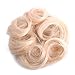Bella Hair 100% Human Hair Bun Extension, Messy Bun Hair Scrunchies for Women Wavy Curly Up-Do Hairpieces (#60 Platinum Blonde/Light Ash Blonde)