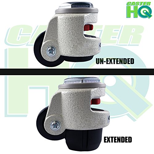 CasterHQ Wheel Master Retractable Leveling Machine Stem Casters 4
