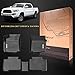 YITAMOTOR Floor Mats Fit for 2016-2022 2023 Toyota Tacoma, All Weather TPE Floor Liners for Tacoma Double Cab, 1st and 2nd Row, Black