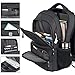 Laptop Backpack, Business Travel Slim Durable Anti Theft Laptops Backpack with USB Charging Port, Water Resistant College Backpack for Men Women Fits 15.6 Inch Laptop, Black