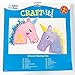Baker Ross Felt Rainbow Unicorn Cushion Sewing Kits for Children to Make Decorate and Display as Summer Crafts (Pack of 2)