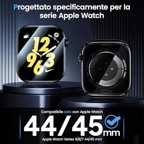 UniqueMe for Apple Watch Series 11/10 46 mm Screen Protector – 4 Pieces EPU Film, Full Coverage, Bubble Free, HD Transparent, Self Healing Screen Protector for iWatch 46 mm