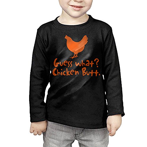 Kids Style Guess What - Chicken Butt Long Sleeve Tshirts.