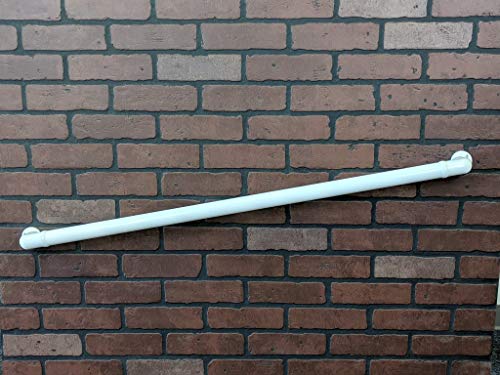 Aluminum Handrail Direct CHR 10' Handrail Section with Returns - ADA Compliant - Gloss White - Thumbnail 2