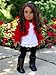 Uptown Girl - 4 Piece Outfit - Red Ruffled Jacket, White Tank Top, Black Leggings and Boots - Clothes Fits 18 Inch Doll (Doll Not Included)