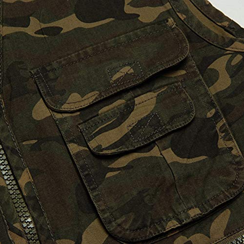 AnyuA Outdoor Fotografie Weste Herren Jagdweste mit Taschen Safariweste Leicht Anglerweste für Camping – Bild 4