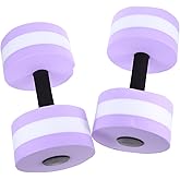 Garneck 2pcs Aquatic Exercise Dumbbell: Water Aerobic Weights for Pool Resistance - Swimming Foam Barbells Water Sports Barbell Fitness Equipment for Men Women