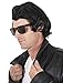 Kangaroo 50s Greaser Wig for Men – Black Elvis Wig – Halloween Costume Accessory for Men – Costume Party Cosplay Wig for Adults