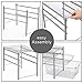EZOWare 3-Tier Pull Out Sliding Drawer Storage Organizer Rack for Multipurpose Use Under the Sink, Bathroom, Cabinet, Office Desks, Counter top, Pantry, and Kitchen - Silver