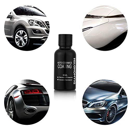 10H Ceramic Coating, 2020 Upgraded Version Automotive Polish High Gloss Anti Scratch Car Kit Liquid Nano Ceramic Coating Paint Protection Sealant Super Hydrophobic Coating (30ML)