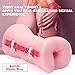 Ass Male Masturbator Lifelike Cup Virgin and Anal Stroker Sleeve 3D Anus Doll Adult Sex Toys Realistic Textured Pocket Virgin Ass Man Masturbation with 2 Hole