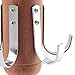 HANGERWORLD 2 Pack Cedar Rotating Belt Organizer Rack Hanger Closet Storage for Belts and Ties