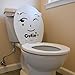 Wall sticker, Hatop Toilet Toilet Stuck Lovely Smiling Face Free To Stick Notebook Stick (B)