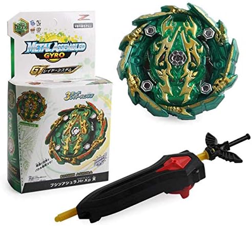 Queque Shine Beyblade Burst Wrestling Masters GT Fusion Spinning Top Spinning Top Gyro and Different Plastic Launcher Rapidity Toy and Gifts Interesting for Kids (B-135A)