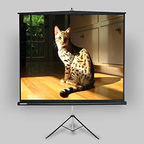 SNOWHITE 70" Tripod Projector Screen Luxurious | 67.7 x 67.7” viewing area | 1:1 format | Tripod stand &amp; carrying handle | Quick &amp; easy setup