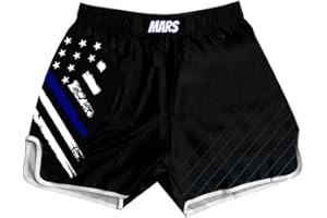 O2TEE American Flag Muay Thai Shorts Combat Fight MMA Boxer Boxing Trunks