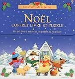 coffret Noël - livre et puzzle - Les contes de la ferme by