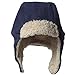 Zutano Cozie Fleece Unisex Toddler and Baby Trapper Hat, Cold-Weather Hat for Little Boys and Girls, Denim Navy, 12 Months