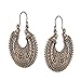 Efulgenz Oxidized Silver Hoops Boho Vintage Retro Tribal Tibetan Gypsy Dangle Indian Bollywood Ethnic Earrings Love Gift