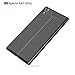 Cocomii Stitch Leather Design Sony Xperia XA1 Ultra Case, Slim Thin Glossy Soft TPU Silicone Rubber Gel Luxury Leather Pattern Fashion Bumper Cover Compatible with Sony Xperia XA1 Ultra (Black)