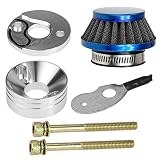 44mm Blue Air Filter Stack Choke Kit for 2 Stroke 23cc 33cc 43cc 49cc MOTOVOX MVS10 43cc Engine Parts Big Foot Goped Stand Up EVO Gas Bladez Moby xs 33 Scooter Parts