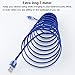 Magic-T 5 Pack Extra long Micro USB Cable 10ft Braided Android Charger Colorful USB to Micro USB Cable High Speed Charging Data Cord for Android,Samsung Galaxy S7 S6 Edge,Motorola,LG,HTC,PS4,Xbox-More