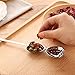 Guardians Tea Filter Long Grip Stainless Steel Mesh Heart Shaped Tea Strainer Spoon, Set of 10 Tea Infuser Spoon