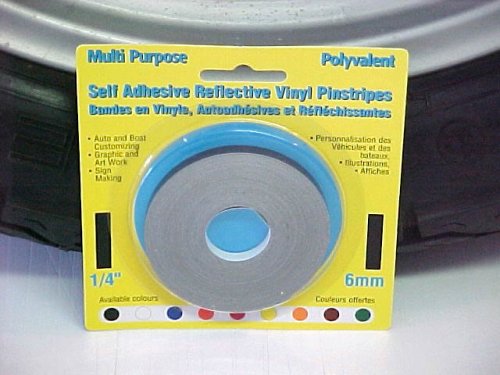 1/4" By 37.5' Black Reflective Pin Stripping Tape