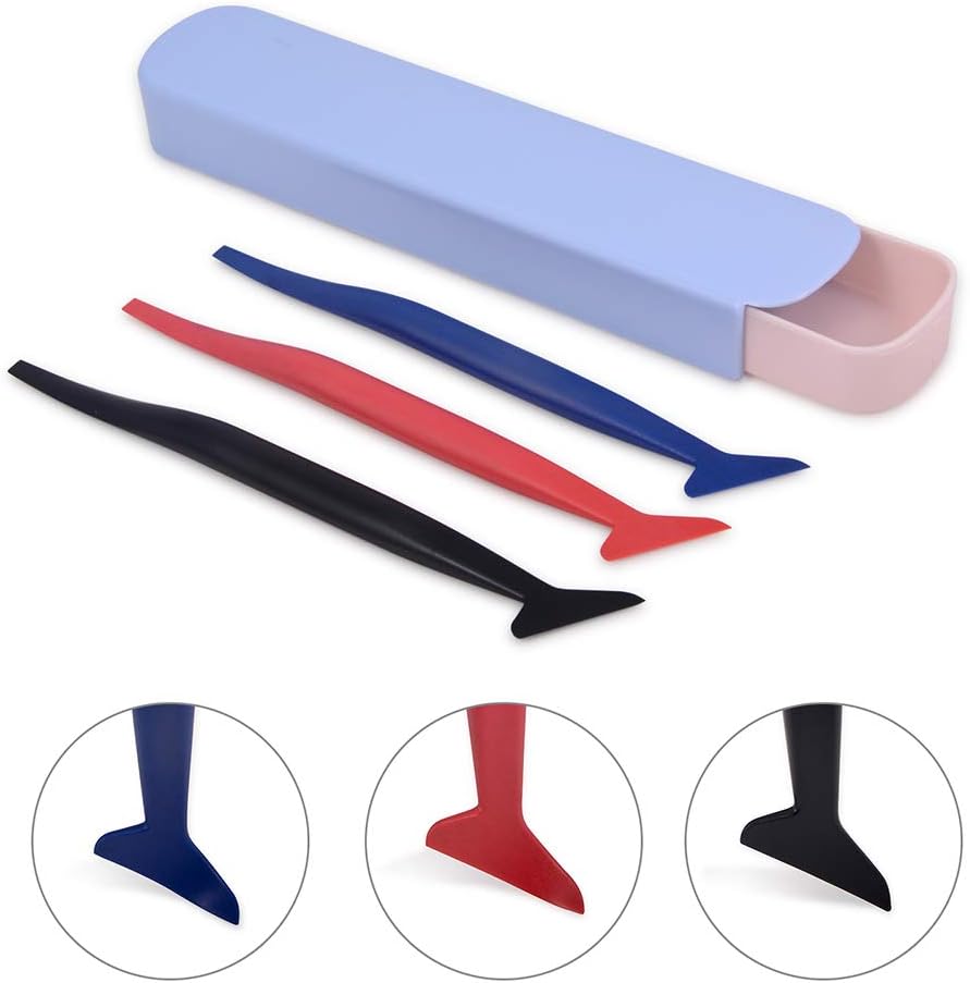 WINJUN Auto Vinyl Wrap Tool Kit for Vehicle Glass Protective Film Window Wrapping Tint Installing - Include: Squeegees, Scraper, Magnet Holders, Gloves, Film Cutters, Heat Gun: Automotive