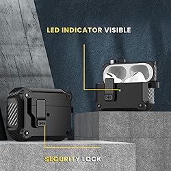 Lopnord Case for Airpods Pro Case Cover with Lock