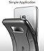 Poetic Karbon Shield Slim Fit Galaxy S8 Case with Anti-Slip Side Grip and Carbon Fiber Texture for Samsung Galaxy S8 Black