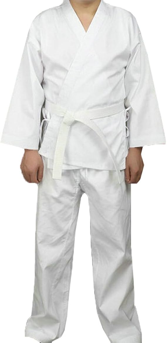 ZooBoo Martial Arts Aikido Student Karate Gi Suit Uniform Costume with Belt Clothing