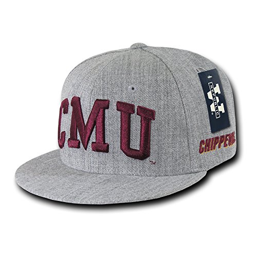 The Freshman College Snapbacks Game Day Cap (Central Michigan, Heather Gray)