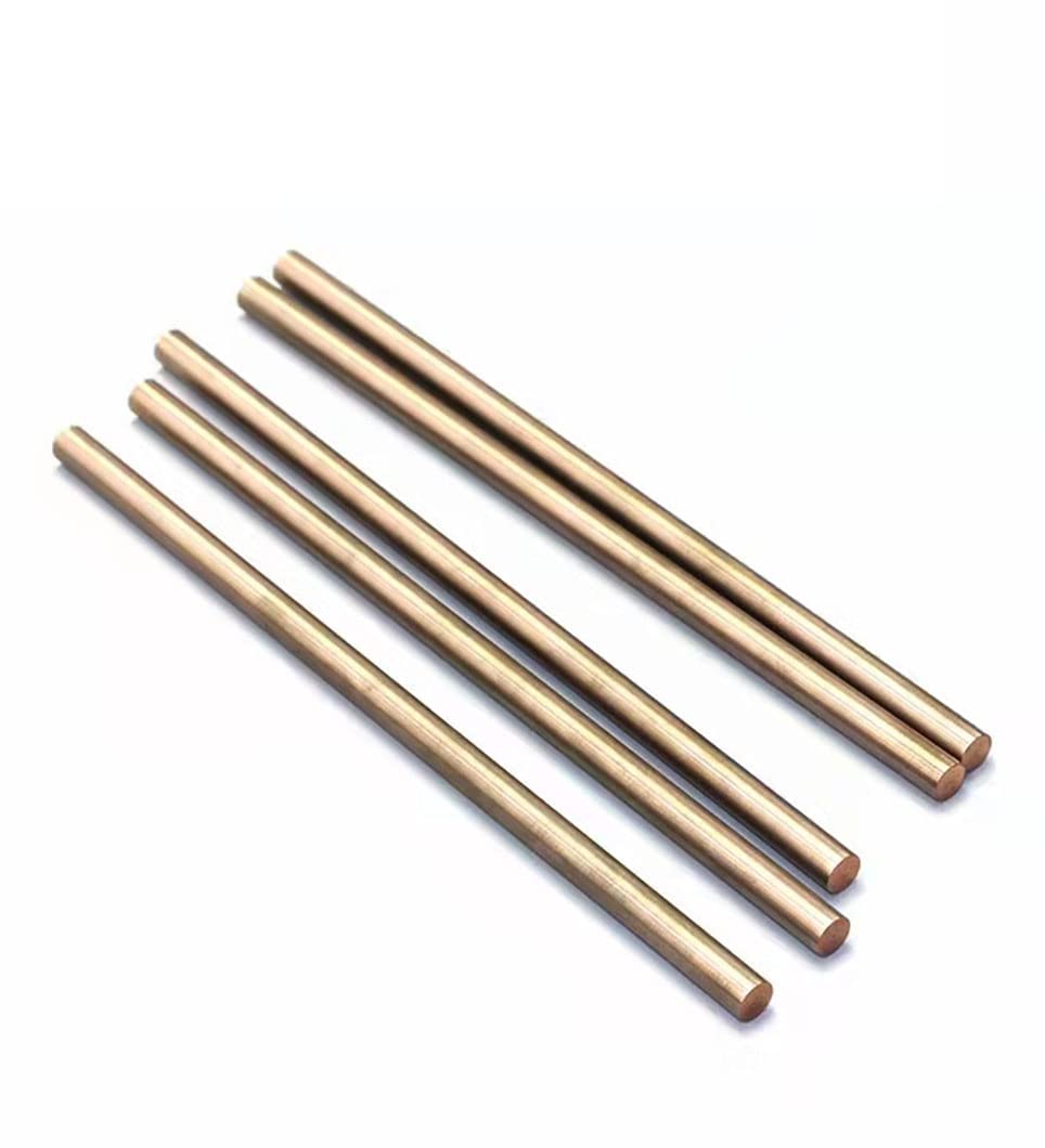 TEN-HIGH Tungsten-Copper Rod Tungsten 70, Tungsten-Copper Alloy 10mm* 200mm, Temperature Resistance, high Hardness, Tungsten-Copper Electrode Suitable for Welding，1PC