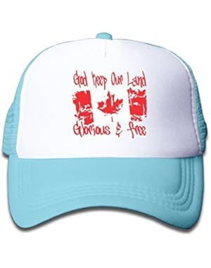 Canada Flag Map Youth Toddler Mesh Hats Boy and Girls Baseball Trucker Caps