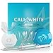 Cali White Vegan Teeth WHITENING KIT with LED Light, Made in USA, Natural & Organic Peroxide Gel, Professional Dental Whitener, Best Home HISMILE System: 2 X 5mL Syringes, Custom Trays, Retainer Case primary