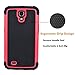 Njjex for Galaxy Mega 6.3 Case， [Nveins] Shock Absorbing Hybrid Dual Layer Rubber Plastic Impact Armor Defender Bumper Rugged Hard Sgell Case Cover for Samsung Mega 6.3 i9200/i9205/i527 [Rose]
