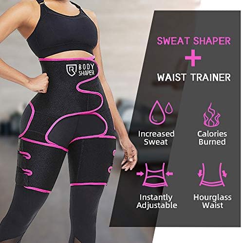 Amazon Com Rosran Waist And Thightrainer For Women Thigh Shaper High Waist Ultra Light Thigh Trimmer Butt Lifter Shapewear And Hips Belt Best Abdominal Trainer Pink 2xl 3xl Clothing