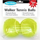 Pre-Cut Walker Glide Balls - 15 Colors & Styles (Yellow)