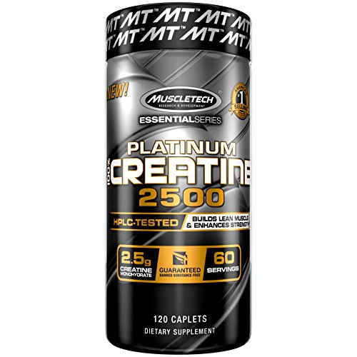 MuscleTech Essential Series 100% Creatine 2500 Supplement, 120 Count