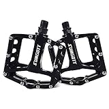 Bike Pedals Mountain Bicycles Pedals Flat Aluminum Alloy Platform Sealed Bearing Axle