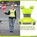 Reflective Running Vest - 360° High Visibility Yellow Safety Vest with Adjustable Side Closure and Inside Pocket - Extra Large