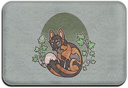 Henrywd Evil Fox Absorbent Anti-Slip Mat Coral Carpet Carpet Door Mat Carpet,Carpet,Door MatFront Door Mats Non Slip 40x60 Cm