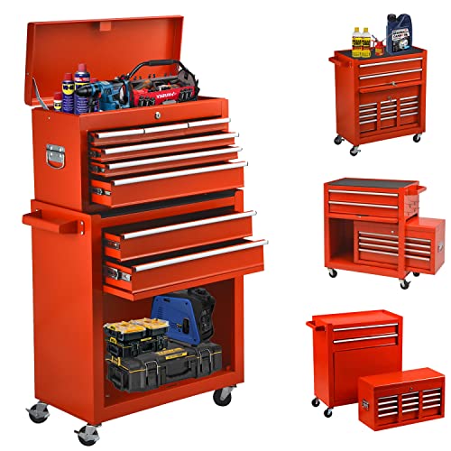 8-Drawer Tool Chest with Wheels, Tool Storage