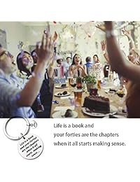 FSTYLE Llavero de cumpleaños con texto en inglés "Happy Birthday", regalo 13º 16º 18º 30º 40º, acero inoxidable