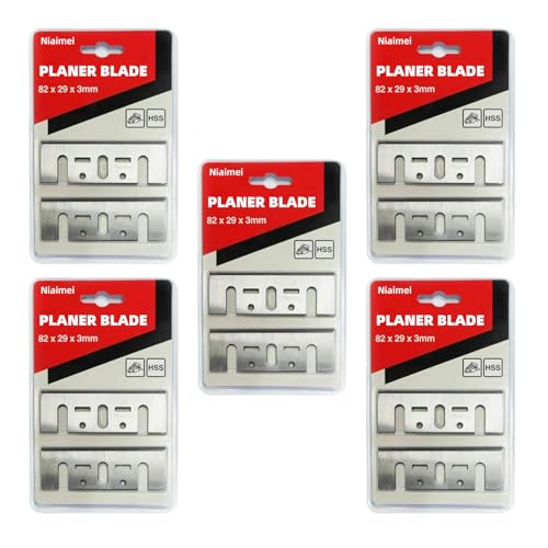 3-1/4 inch (82 mm) High-Speed Steel Planer Blades, 5 Pairs