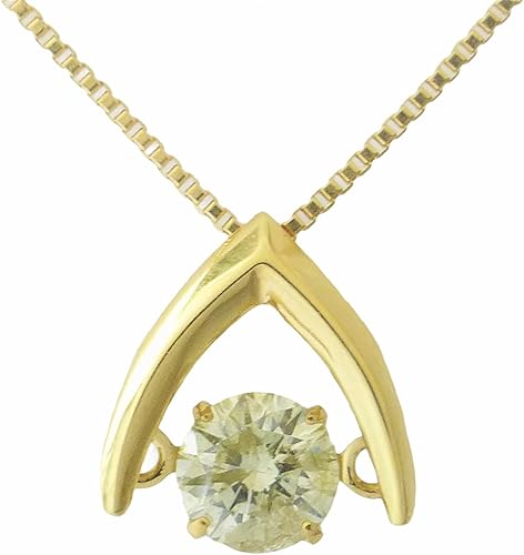 Amazon ダンシングストーン Dancing Stone ダイヤモンドネックレス 0 1ct K18 トゥインクルセッティング ペンダントネックレス イエローゴールド 0 1 Carats ネックレス 通販
